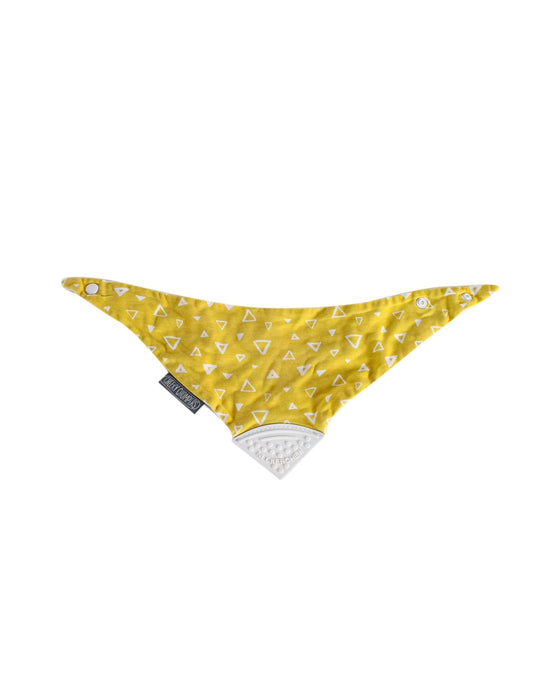 A Yellow Bibs from Cheeky Chompers in size O/S for girl. (Front View)