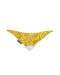A Yellow Bibs from Cheeky Chompers in size O/S for girl. (Front View)