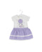 A Purple Short Sleeve Dresses from Chickeeduck in size 12-18M for girl. (Front View)