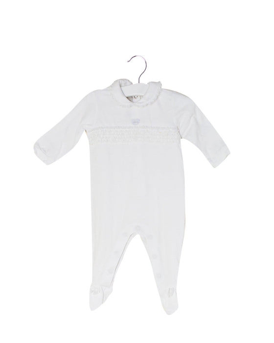 A White Long Sleeve Jumpsuits from Chicco in size 3T for girl. (Front View)
