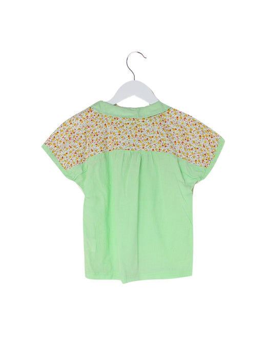 A Green Short Sleeve Tops from Ragmart in size 5T for girl. (Back View)