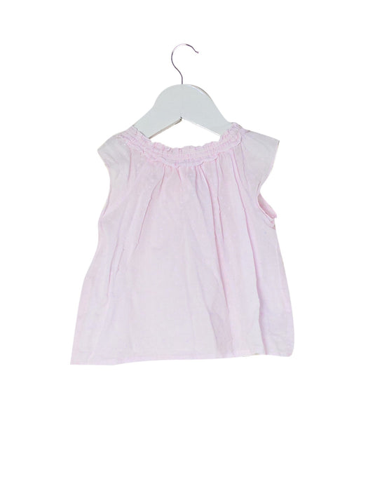 A Pink Short Sleeve Tops from Bonpoint in size 6-12M for girl. (Back View)