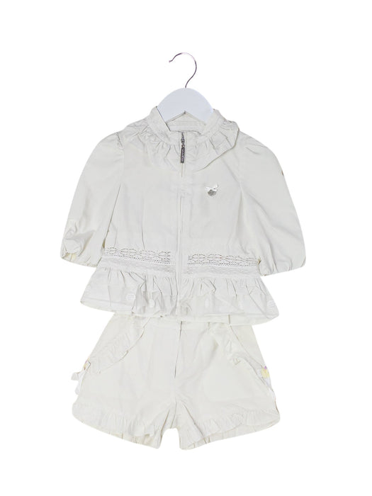 A Ivory Shorts Sets from Nicholas & Bears in size 2T for girl. (Front View)
