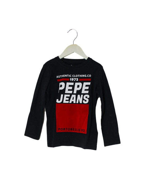A Navy Long Sleeve Tops from Pepe Jeans in size 6T for boy. (Front View)