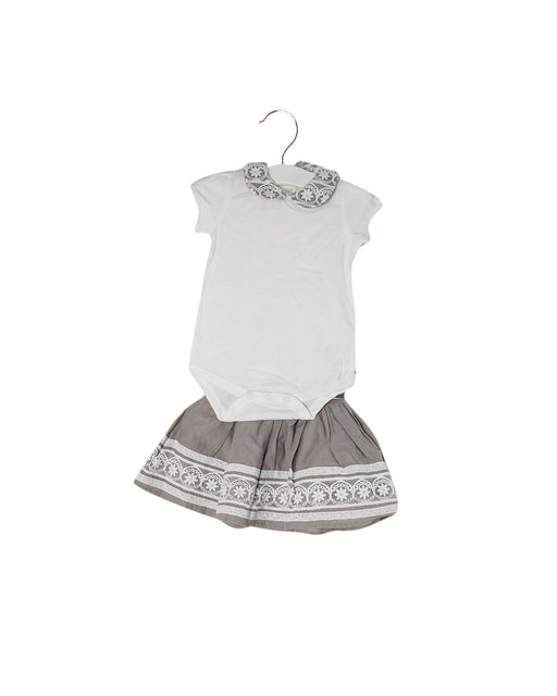 A White Skirt Sets from Mamas & Papas in size 3-6M for girl. (Front View)