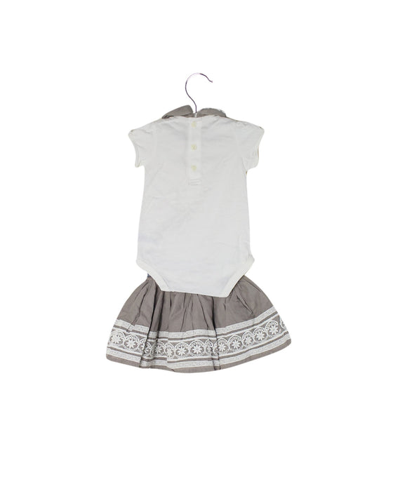 A White Skirt Sets from Mamas & Papas in size 3-6M for girl. (Back View)