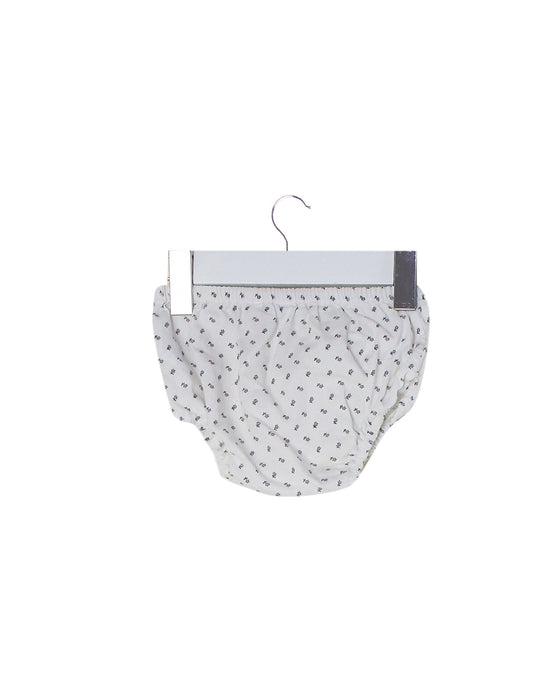 A White Bloomers from Jacadi in size 0-3M for girl. (Back View)