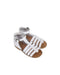 A White Sandals from Little Mary in size 3T for girl. (Front View)