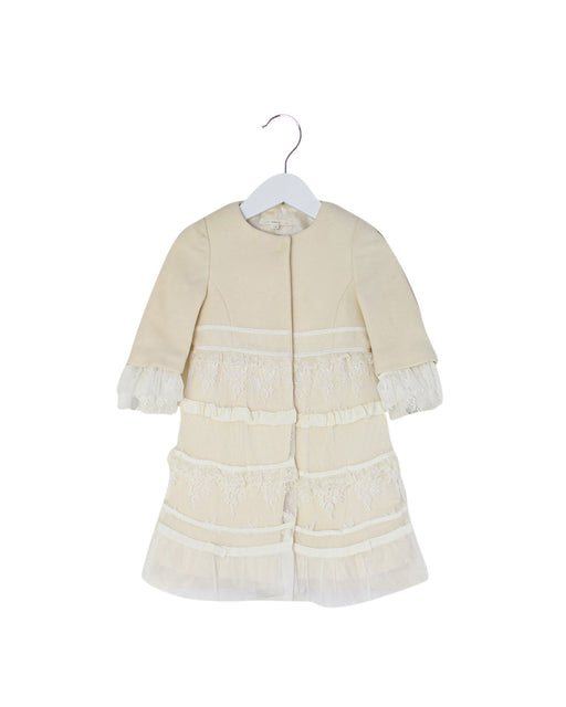 A Ivory Coats from Nicholas & Bears in size 12-18M for girl. (Front View)