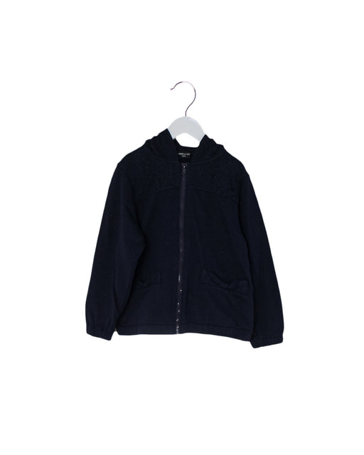 A Navy Lightweight Jackets from Comme Ca Ism in size 7Y for girl. (Front View)
