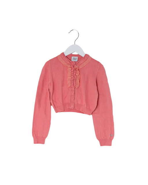 A Pink Cardigans from Armani in size 8Y for girl. (Front View)