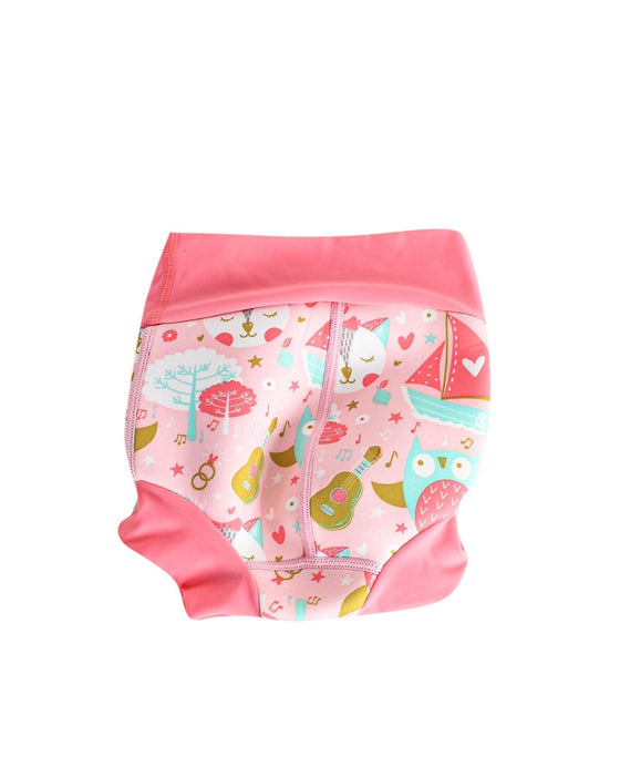 A Pink Swim Diapers from Splash About in size 3-6M for girl. (Back View)