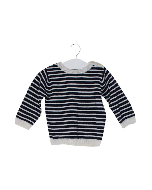 A Navy Knit Sweaters from Jacadi in size 3-6M for neutral. (Front View)