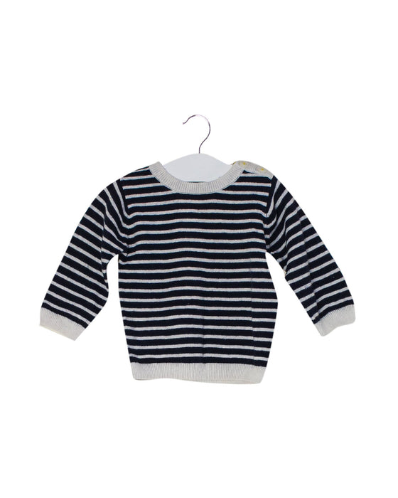A Navy Knit Sweaters from Jacadi in size 3-6M for neutral. (Front View)
