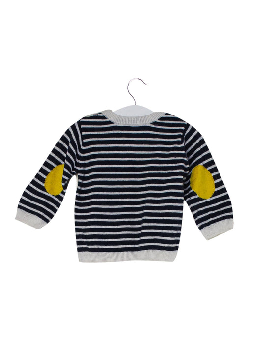 A Navy Knit Sweaters from Jacadi in size 3-6M for neutral. (Back View)