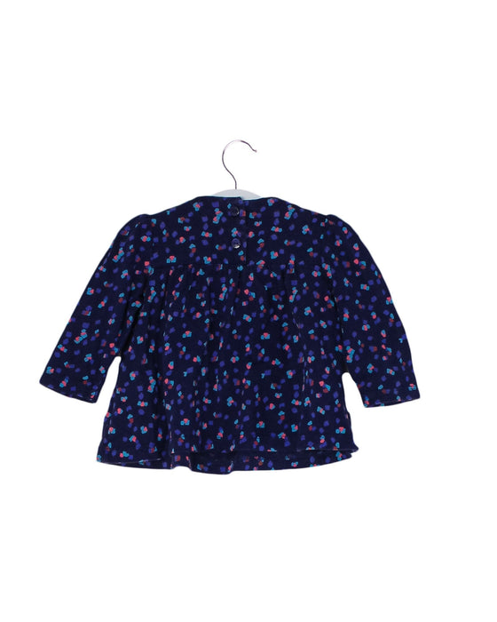 A Navy Long Sleeve Tops from Tommy Hilfiger in size 6-12M for girl. (Back View)
