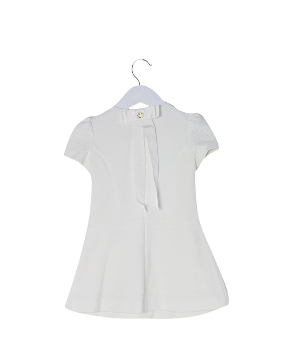 A White Short Sleeve Dresses from Nicholas & Bears in size 12-18M for girl. (Back View)