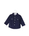 A Navy Shirts from Sprout in size 0-3M for boy. (Front View)