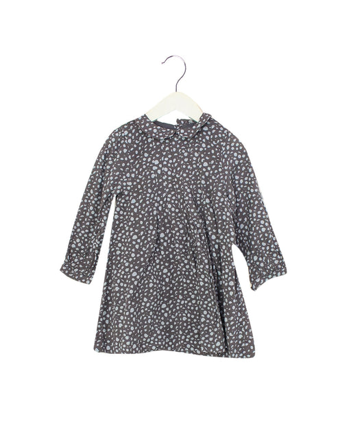 A Grey Long Sleeve Dresses from Knot in size 4T for girl. (Front View)