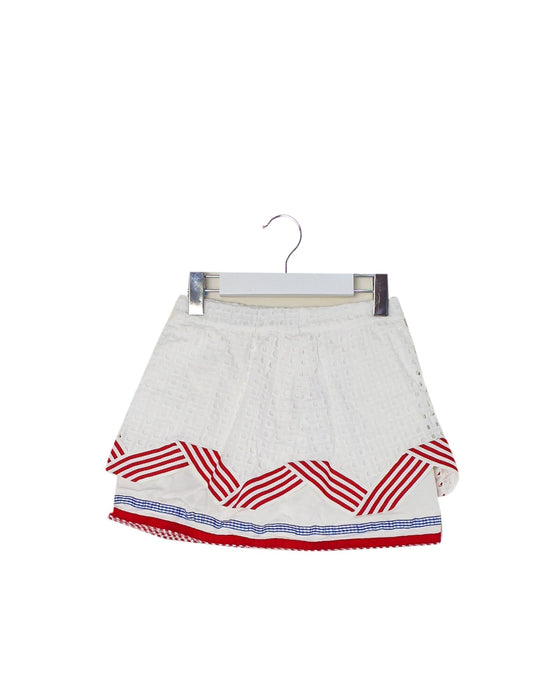 A White Short Skirts from Nicholas & Bears in size 4T for girl. (Front View)