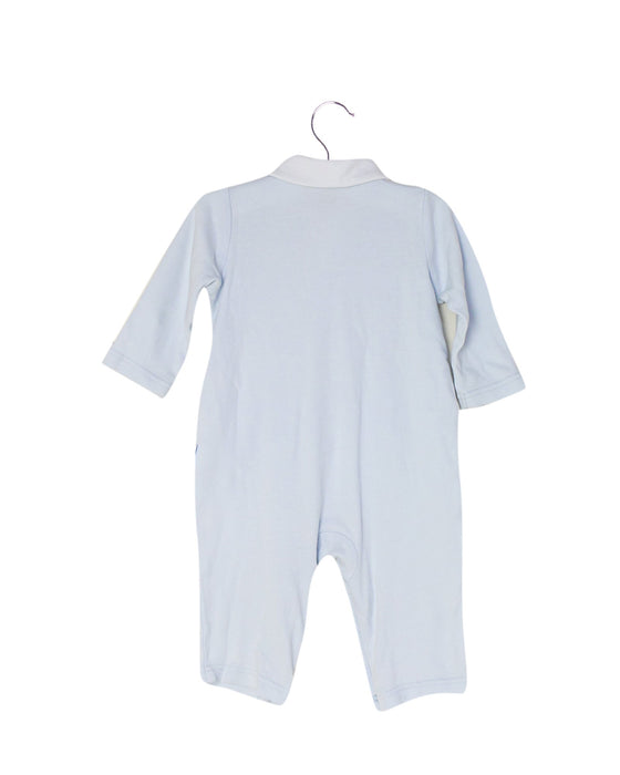A Blue Long Sleeve Jumpsuits from Mides in size 3-6M for boy. (Back View)