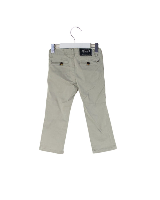A Grey Casual Pants from Armani in size 2T for boy. (Back View)