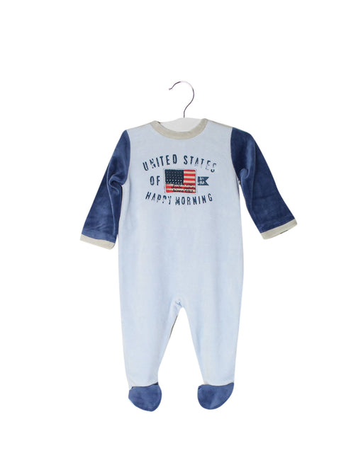 A Blue Long Sleeve Jumpsuits from Absorba in size 3-6M for boy. (Front View)