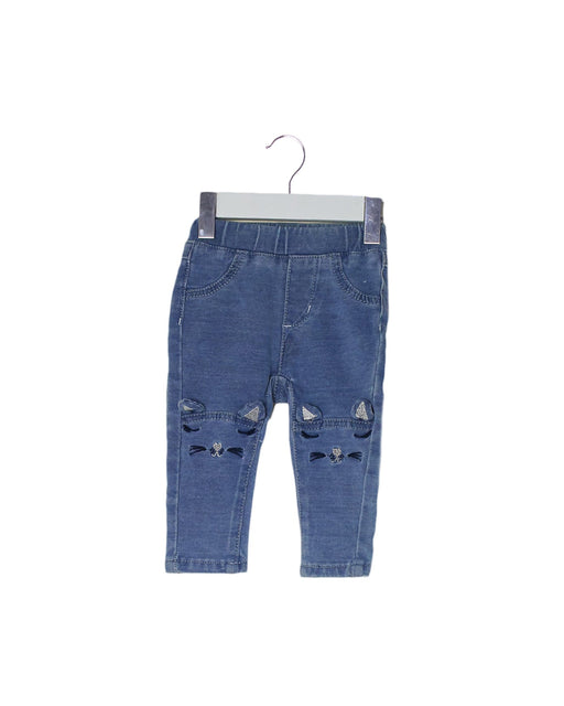 A Blue Leggings from Seed in size 3-6M for girl. (Front View)