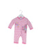 A Pink Long Sleeve Jumpsuits from Jojo Maman Bébé in size 0-3M for girl. (Front View)