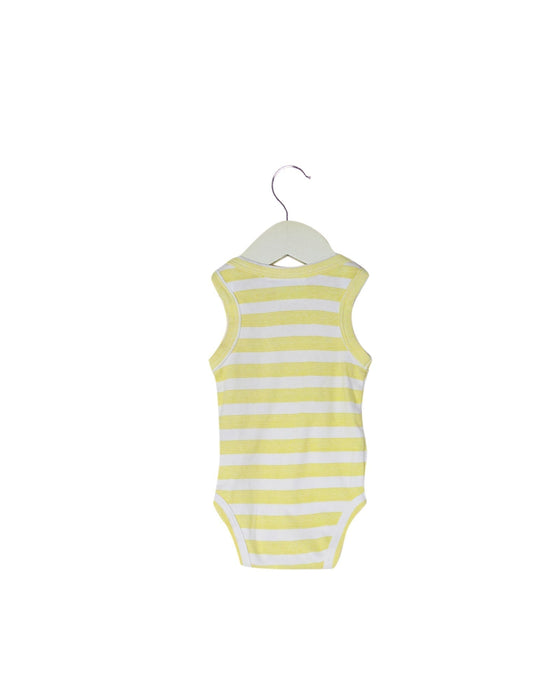 A Yellow Sleeveless Bodysuits from Marquise in size 0-3M for girl. (Back View)