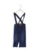 A Blue Long Overalls from Catimini in size 4T for girl. (Front View)