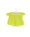 A Yellow Short Sleeve Tops from Velveteen in size 3-6M for girl. (Front View)