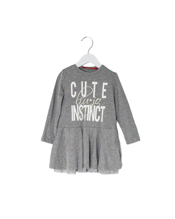A Grey Long Sleeve Dresses from Liu Jo in size 2T for girl. (Front View)