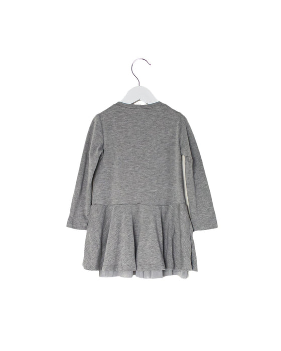 A Grey Long Sleeve Dresses from Liu Jo in size 2T for girl. (Back View)