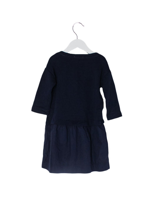 A Navy Sweater Dresses from Crewcuts in size 4T for girl. (Back View)