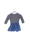 A Navy Long Sleeve Dresses from Seed in size 6-12M for girl. (Back View)