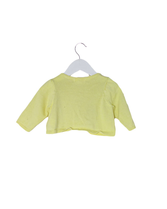 A Yellow Cardigans from DPAM in size 0-3M for girl. (Back View)