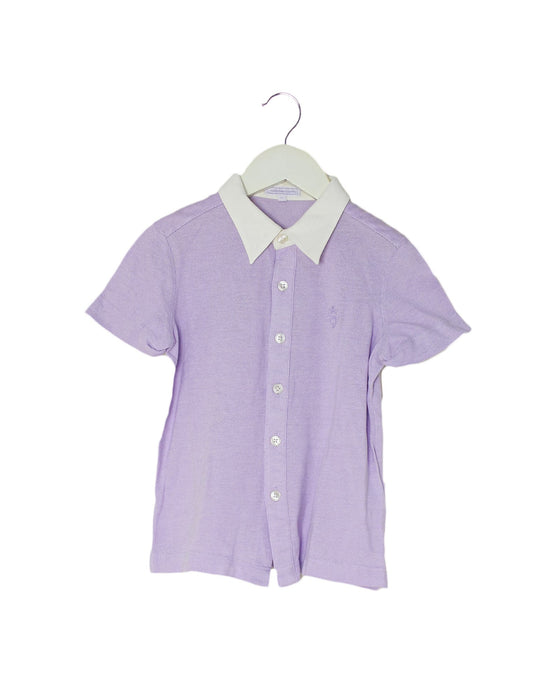 A Purple Short Sleeve Polos from Nicholas & Bears in size 6T for boy. (Front View)