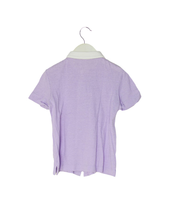 A Purple Short Sleeve Polos from Nicholas & Bears in size 6T for boy. (Back View)