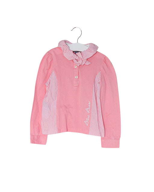 A Pink Long Sleeve Polos from Nicholas & Bears in size 6T for girl. (Front View)