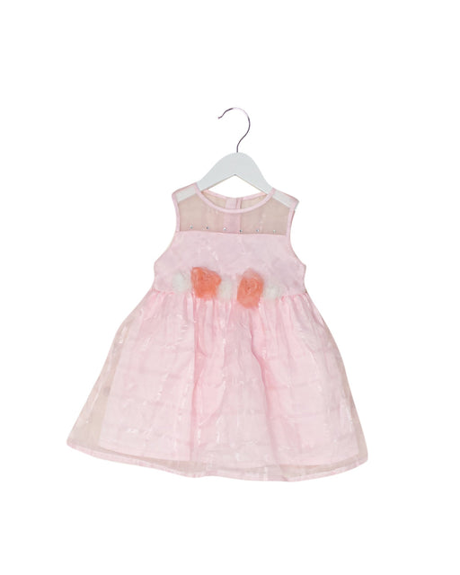A Pink Sleeveless Dresses from Chickeeduck in size 18-24M for girl. (Front View)