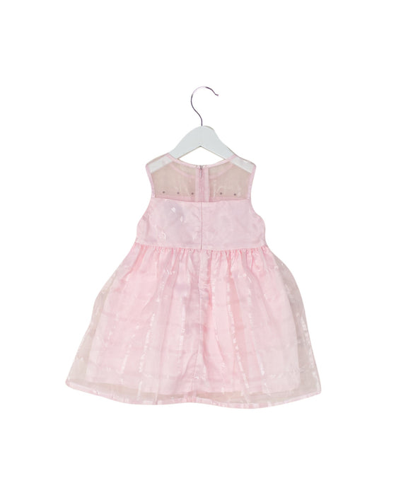 A Pink Sleeveless Dresses from Chickeeduck in size 18-24M for girl. (Back View)