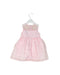 A Pink Sleeveless Dresses from Chickeeduck in size 18-24M for girl. (Back View)