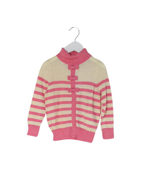 A Pink Knit Sweaters from Nicholas & Bears in size 3T for girl. (Front View)