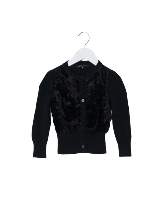 A Black Cardigans from Nicholas & Bears in size 3T for girl. (Front View)