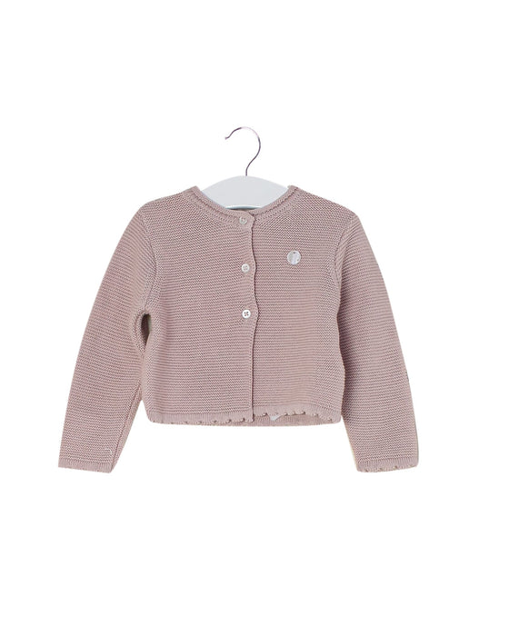 A Pink Cardigans from Chicco in size 6-12M for girl. (Front View)