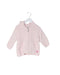 A Pink Zippered Sweatshirts from Kashwere in size 12-18M for girl. (Front View)