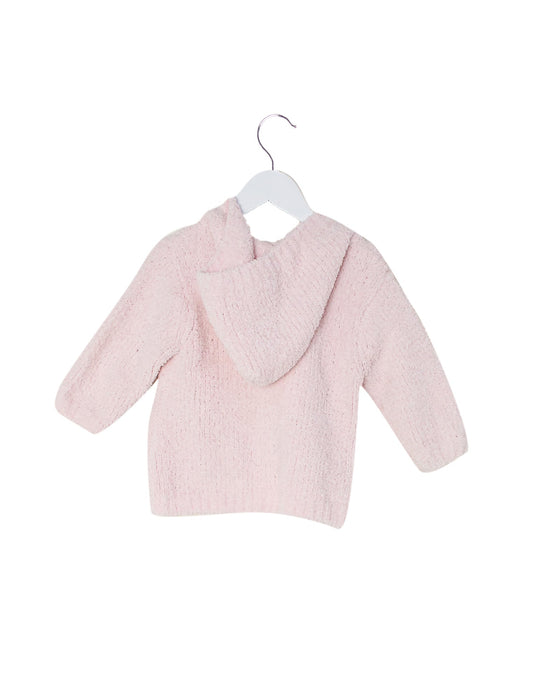 A Pink Zippered Sweatshirts from Kashwere in size 12-18M for girl. (Back View)