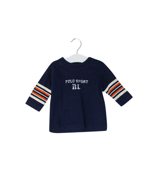 A Navy Long Sleeve Tops from Ralph Lauren in size 3-6M for boy. (Front View)