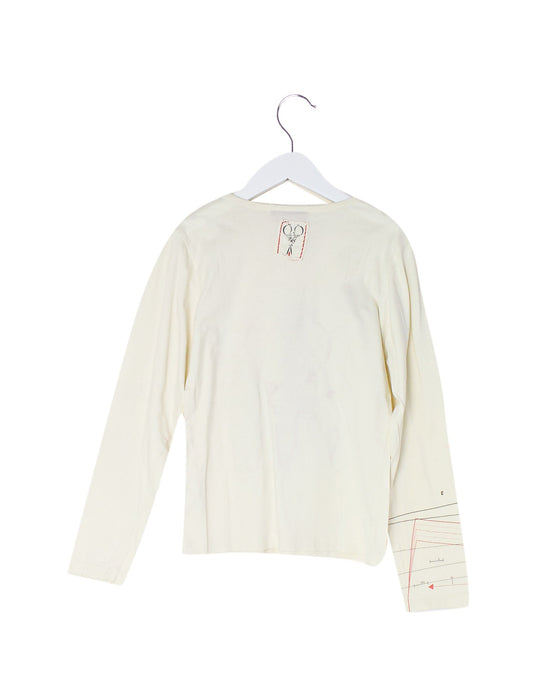 A Ivory Long Sleeve Tops from Oilily in size 10Y for girl. (Back View)